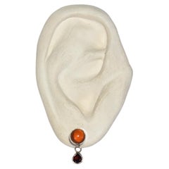 Garnet Opal Earrings