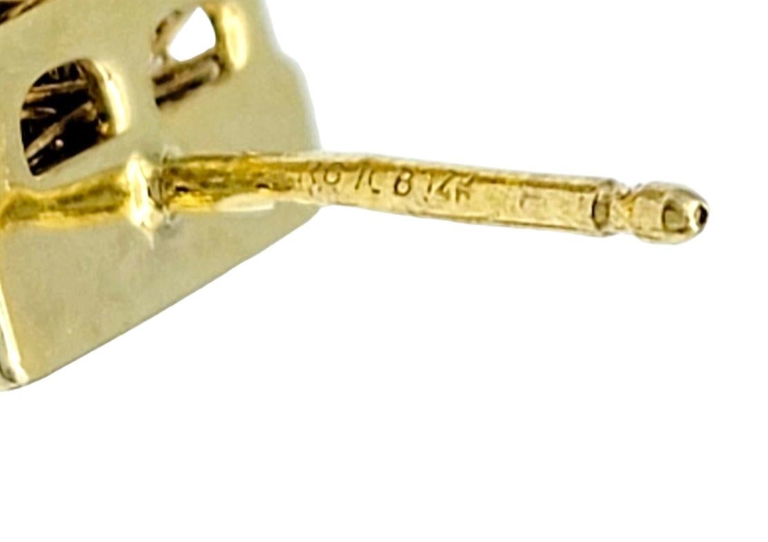 Boucles d'oreilles pendantes en or jaune 14 carats, grenat, péridot, citrine et diamant Pour femmes en vente