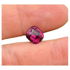 Garnet rhodolite, pierre précieuse naturelle non sertie de 4,40 carats, coussin, Tanzanie, certificat