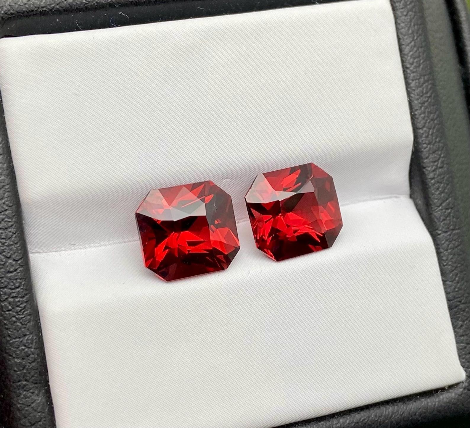 Paar lose Granat Rhodolith 2,75 Karat, und 2,61 Karat, natürliche Edelsteine, Tansania im Angebot 5
