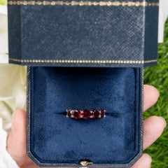 Garnet Ring 3.98 Carats Sterling Silver