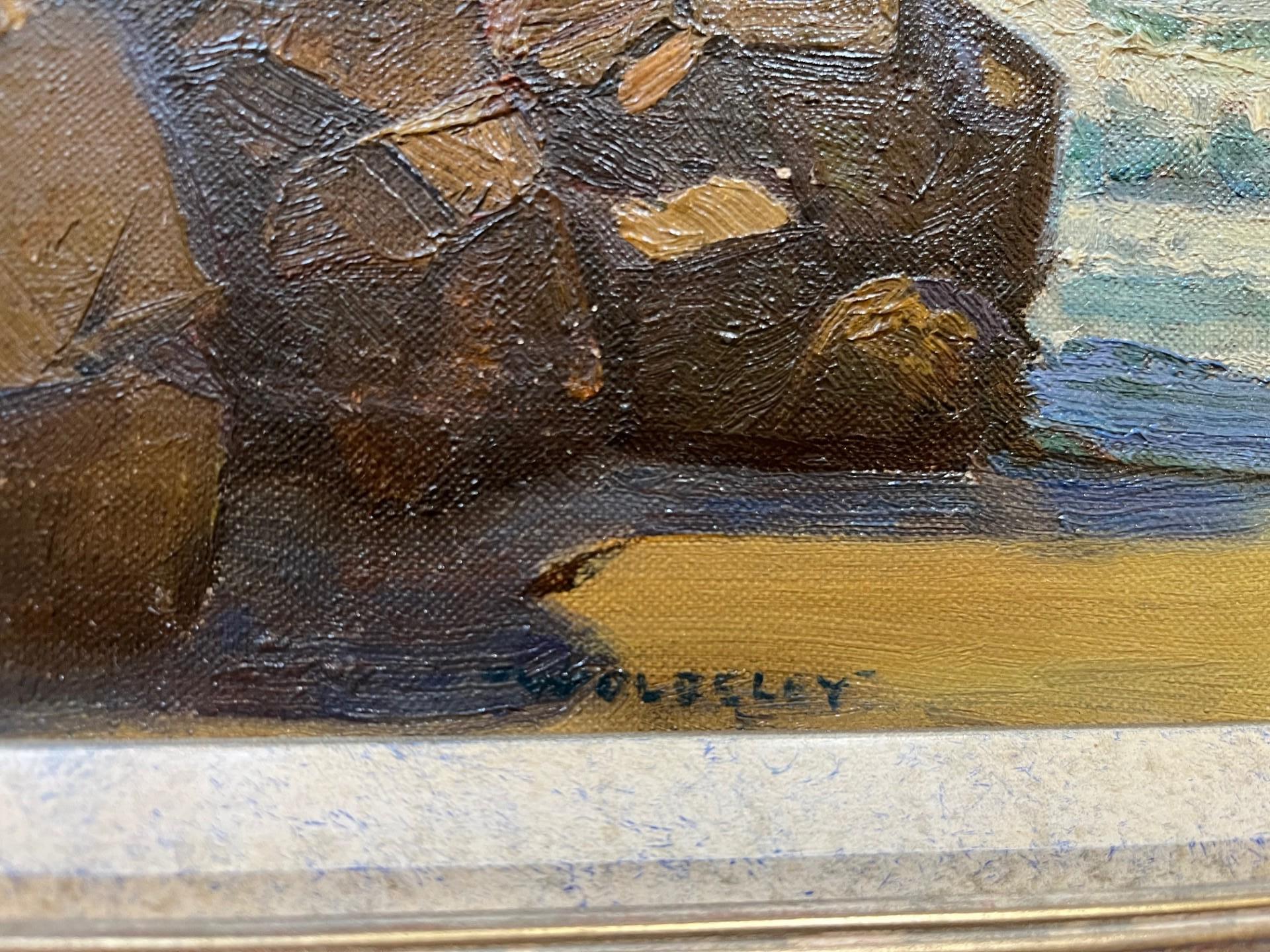 Peinture à l'huile du début du Twentieth Century Newlyn School Marine Pure Seas en vente 2