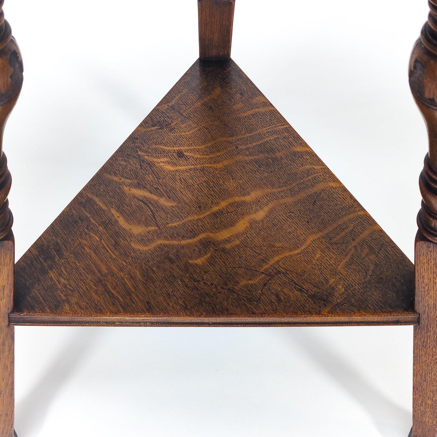 19th Century Garnet & Sons of Warrington. Aesthetic Movement Oak Side or Cricket Table For Sale