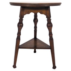 Garnet & Sons of Warrington. Aesthetic Movement Oak Side or Cricket Table