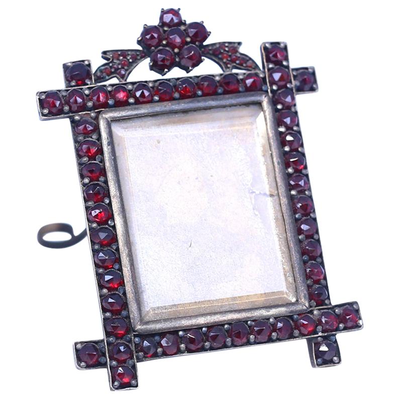 Garnet Desk Picture Frame Property Duchess of Roxburghe, 1885 For Sale