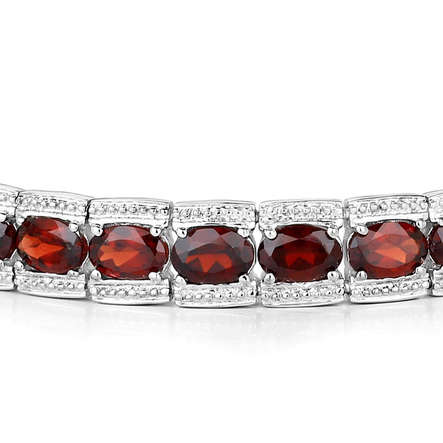 Contemporain Bracelet tennis en argent sterling 14.7 carats en vente