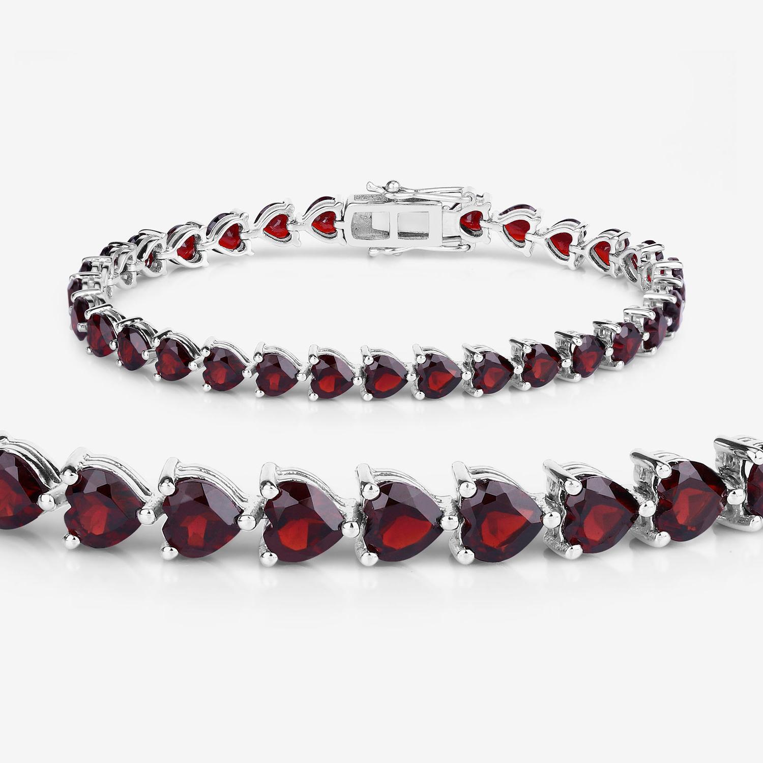 Contemporain Bracelet tennis en argent sterling 15.4 carats en vente