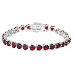 Bracelet tennis en argent sterling 15.4 carats