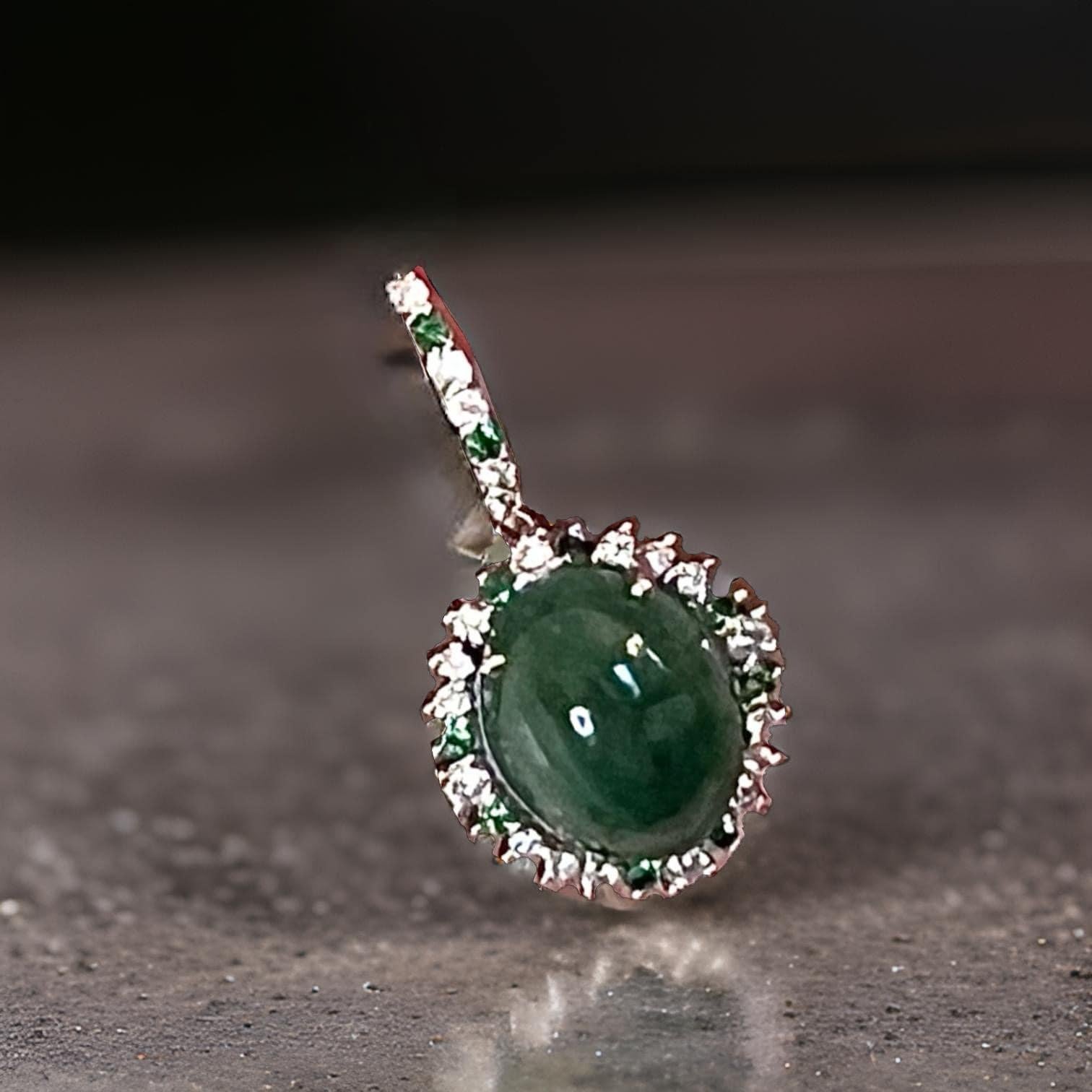 Donna Orecchini con granato, tsavorite e diamanti 14k WG 22,44 TCW certificati in vendita