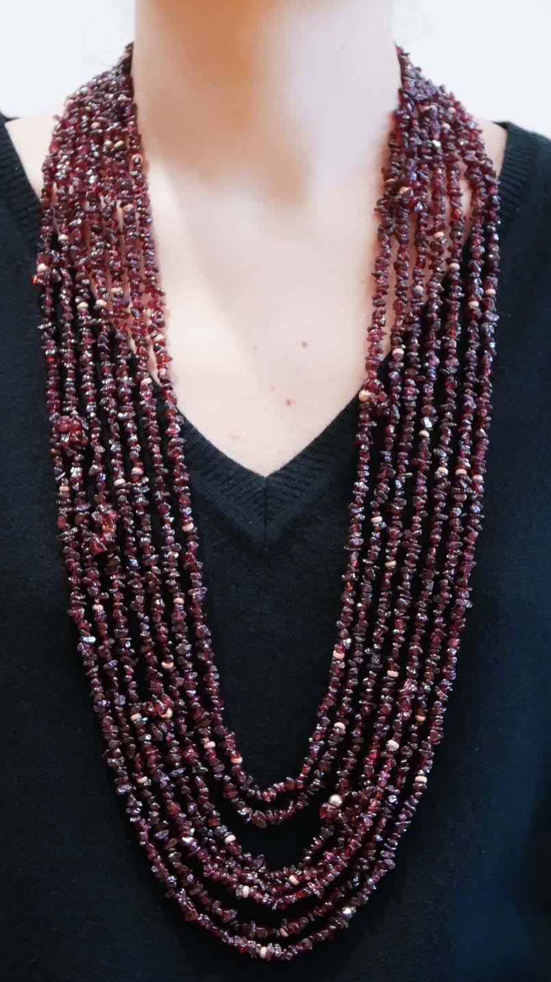 Granati, collana a più fili in vendita 1