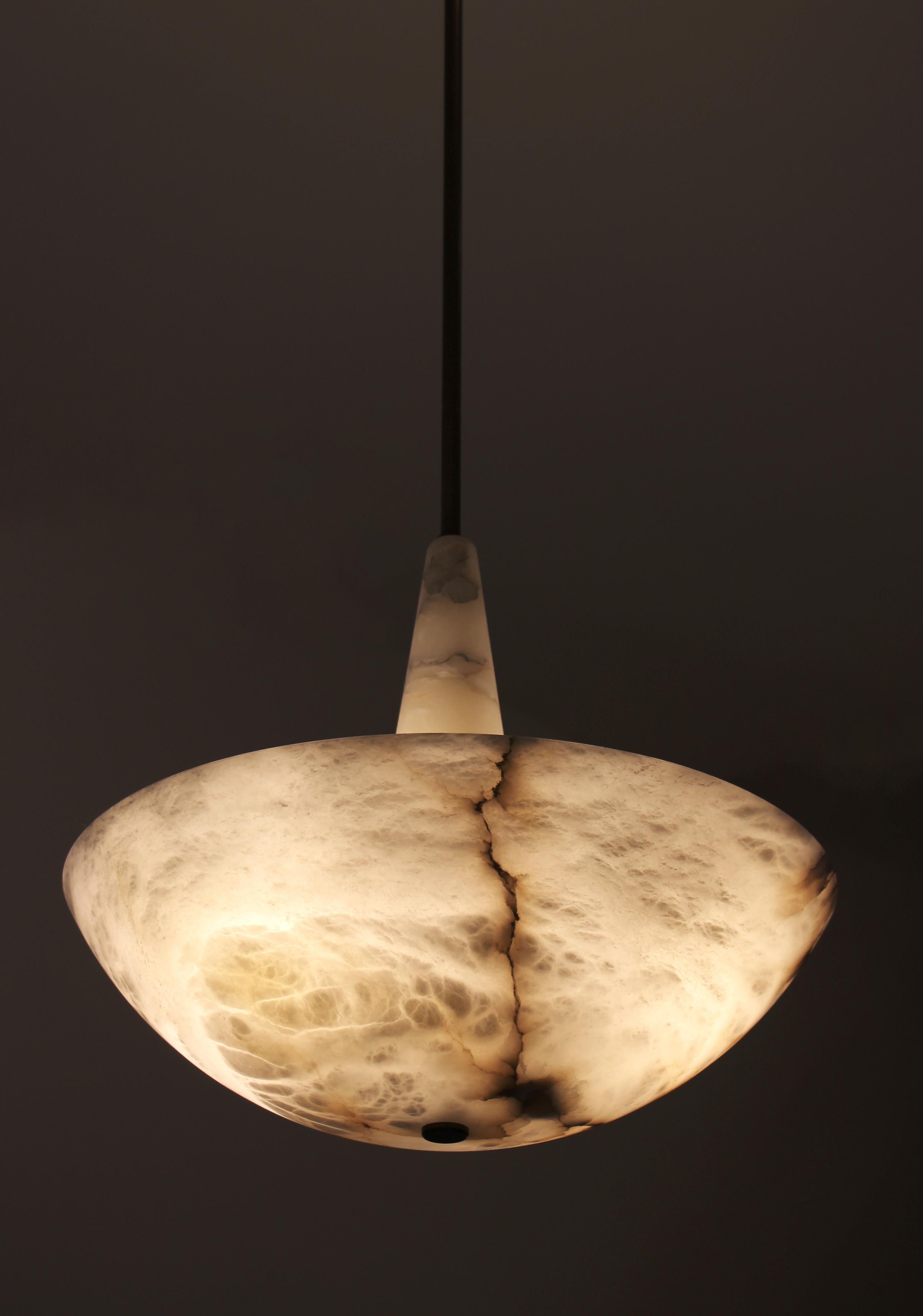 Moderne Garnier & Linker, lampe à suspension Albaster (grande) en vente