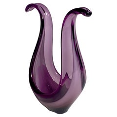 Italienische Garniture-Vase in violetter Farbe, Italien, um 1960