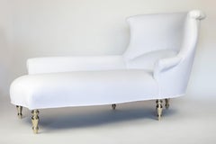 Chaise Lounge Garonne Primo di Bourgeois Boheme Atelier (Gamba in bronzo fuso argento)