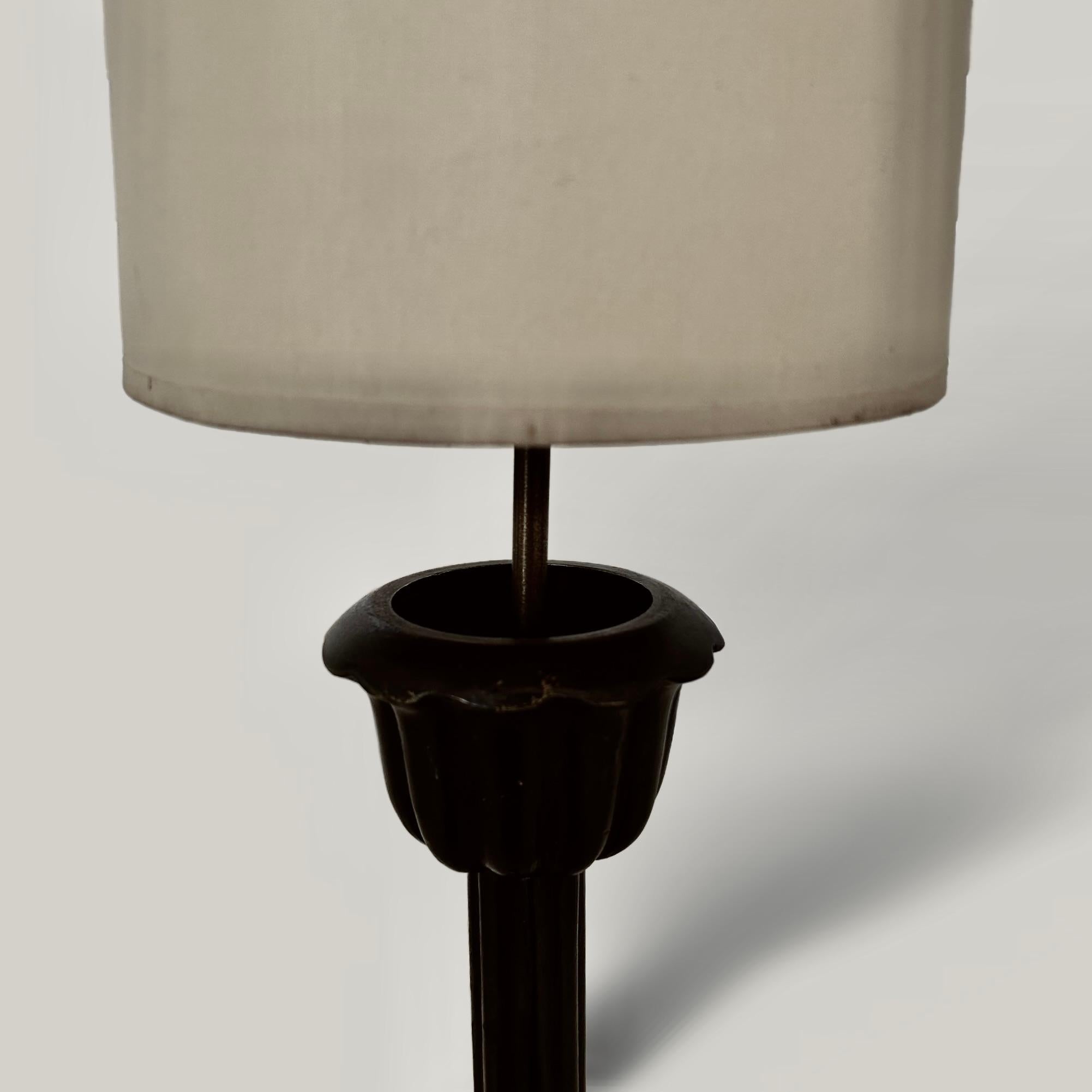Garouste  (1946) & Bonetti (1952) Bronze Floor Lamp For Sale 1