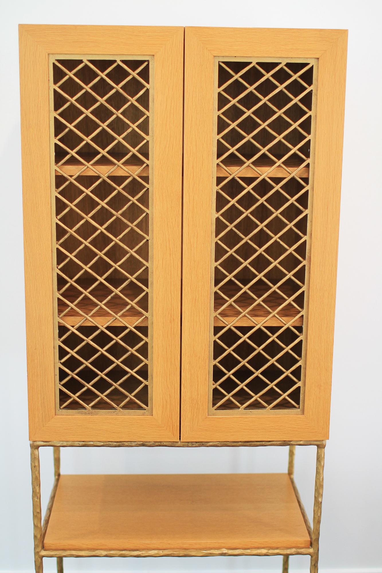 Garouste & Bonetti Cabinet, forged by Diego Giacometti's ironworker For Sale 6