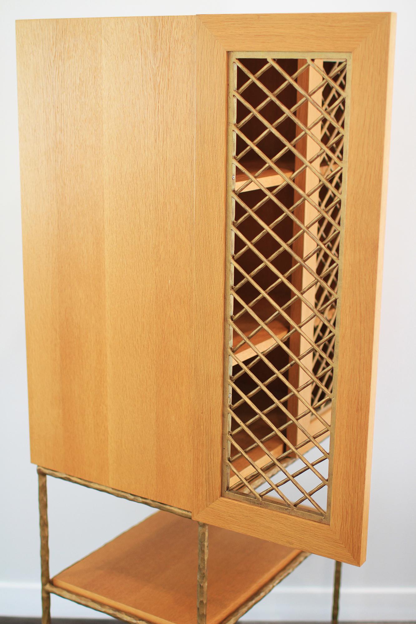 Garouste & Bonetti Cabinet, forged by Diego Giacometti's ironworker For Sale 8