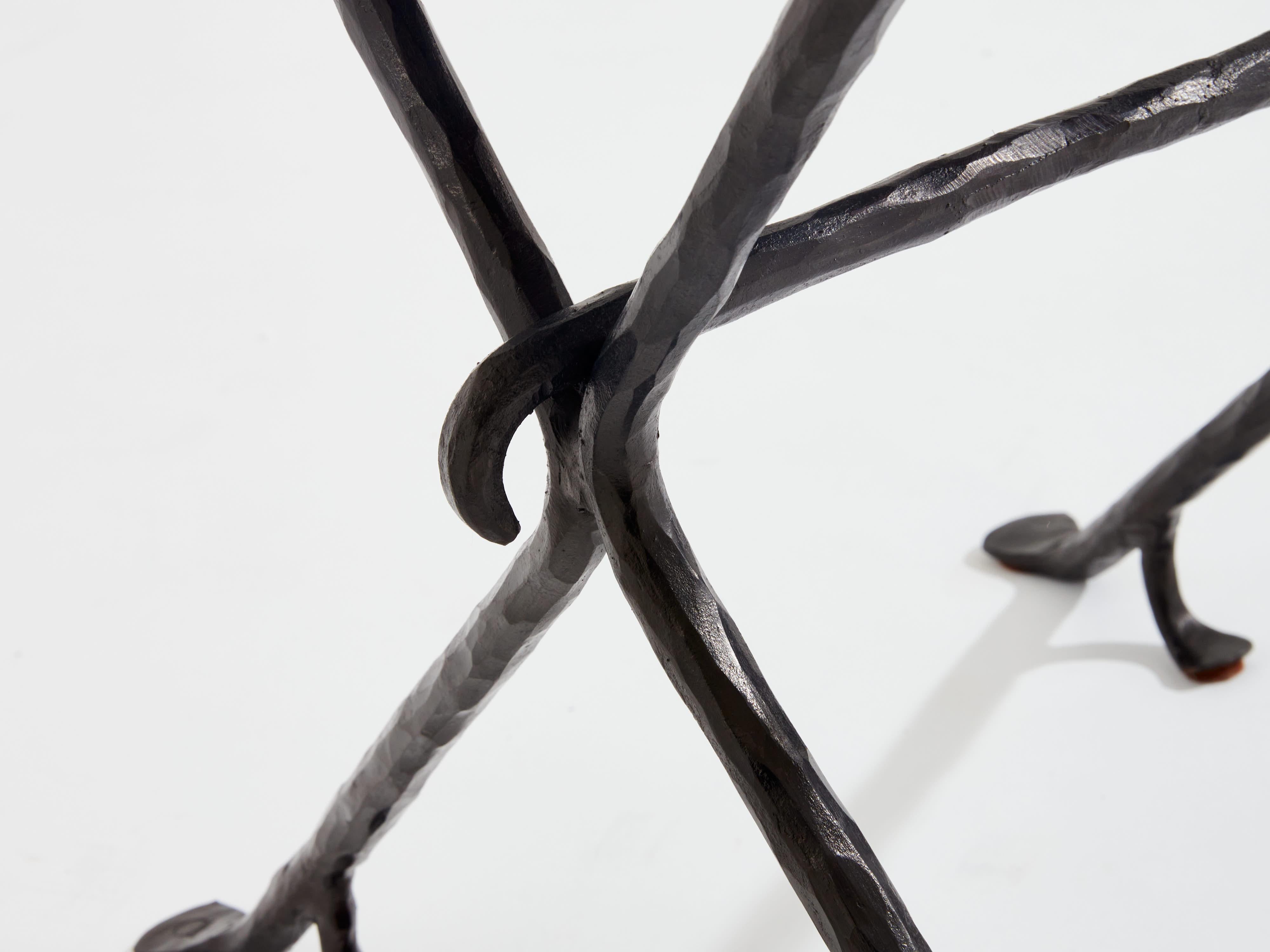 Garouste and Bonetti Table d'appoint Isis en fer forgé 1987 en vente 2