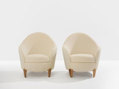 Garouste & Bonetti Koala armchairs bronze alpaca velvet 1995