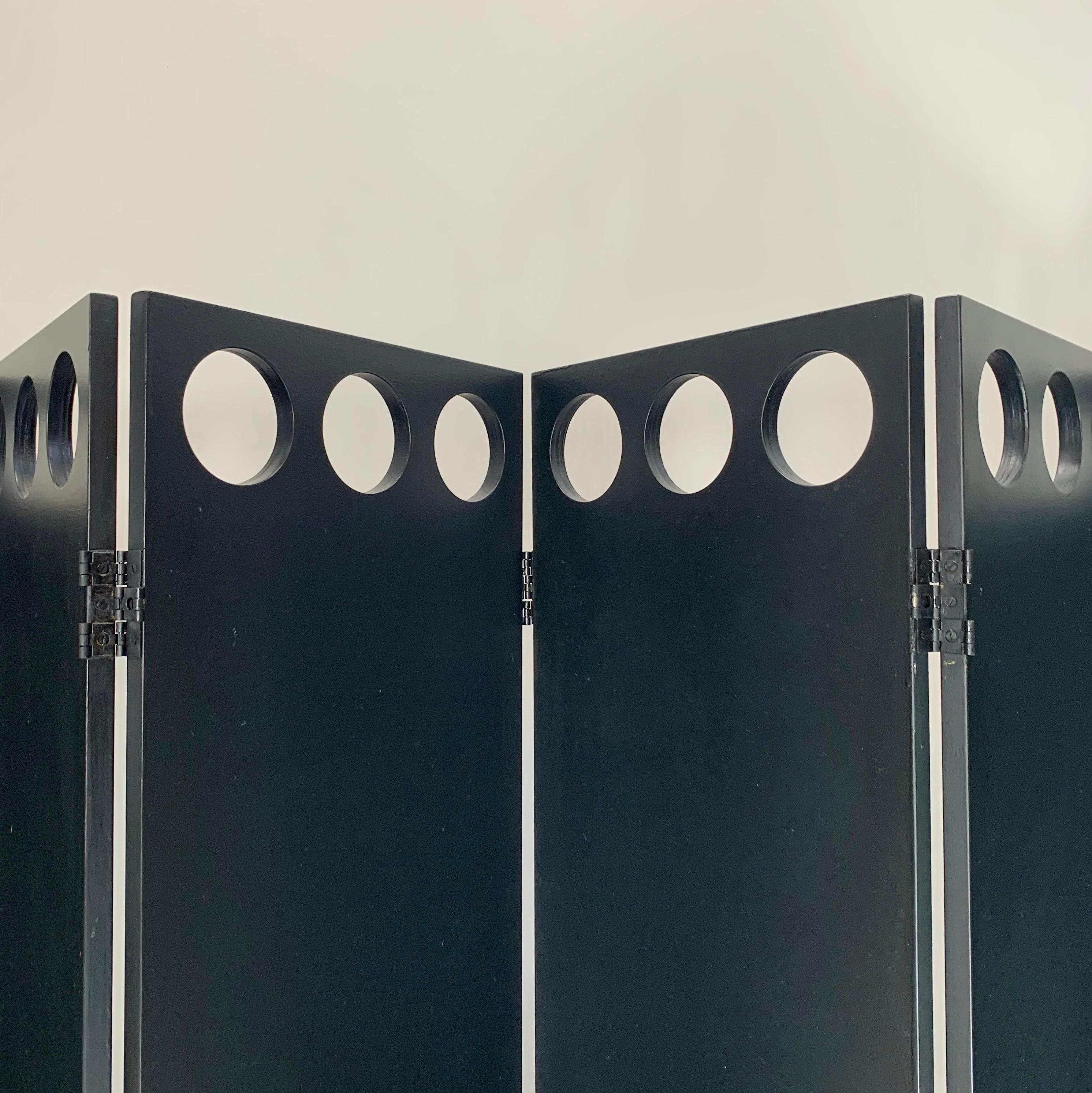 Garouste et Bonetti Rare Black Screen for Christian Lacroix, 1987, France. For Sale 5