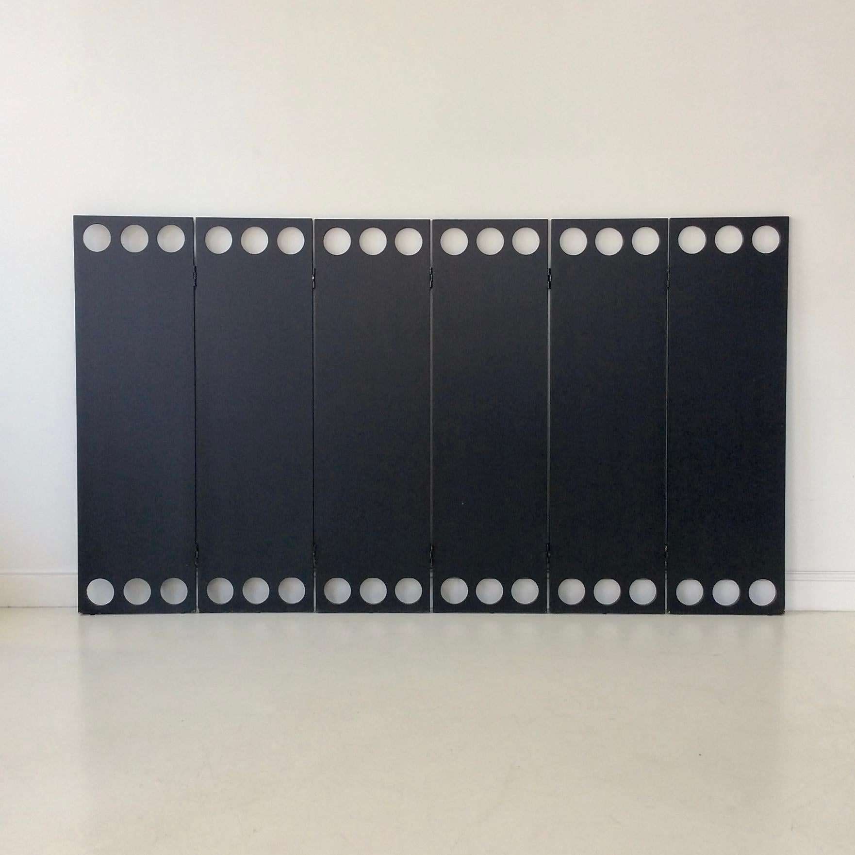 French Garouste et Bonetti Rare Black Screen for Christian Lacroix, 1987, France. For Sale
