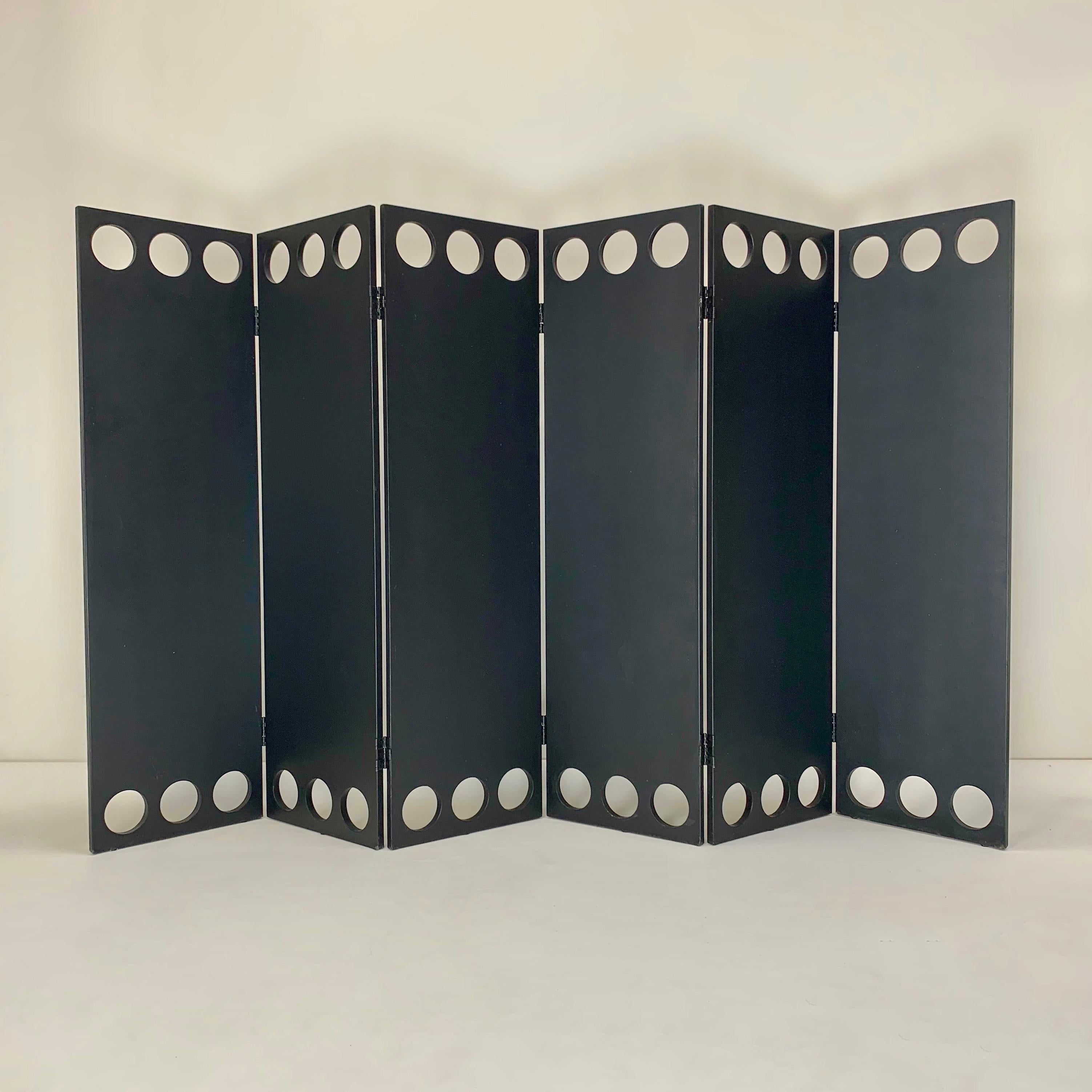 Garouste et Bonetti Rare Black Screen for Christian Lacroix, 1987, France. In Good Condition For Sale In Brussels, BE
