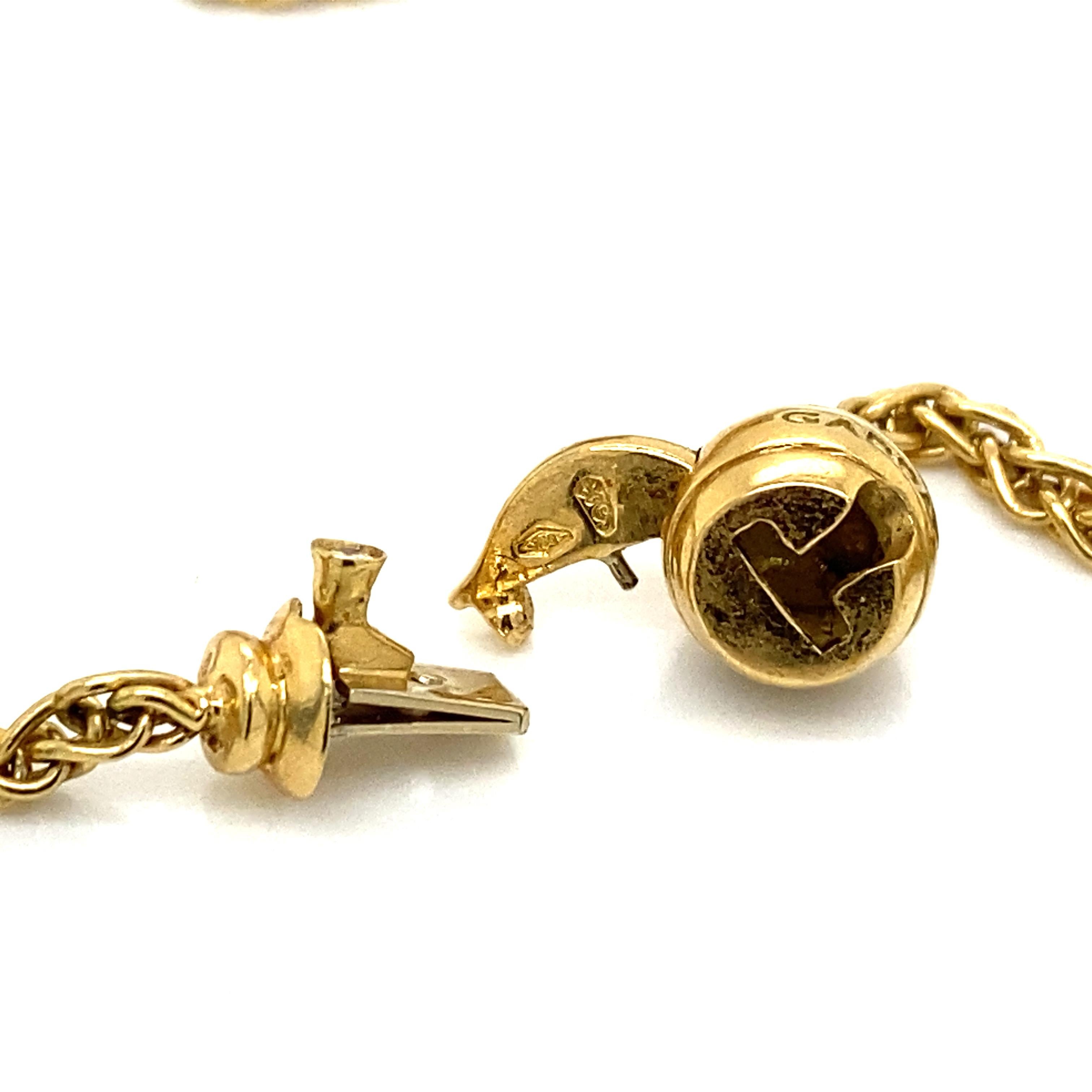 Garrad Jewel of Ocean Diamant-Halskette mit langem Station aus 18 Karat Gelbgold Damen im Angebot