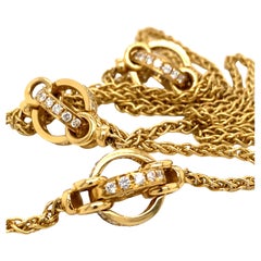 Garrad Jewel of Ocean - Collana lunga con diamanti in oro giallo 18 ct.