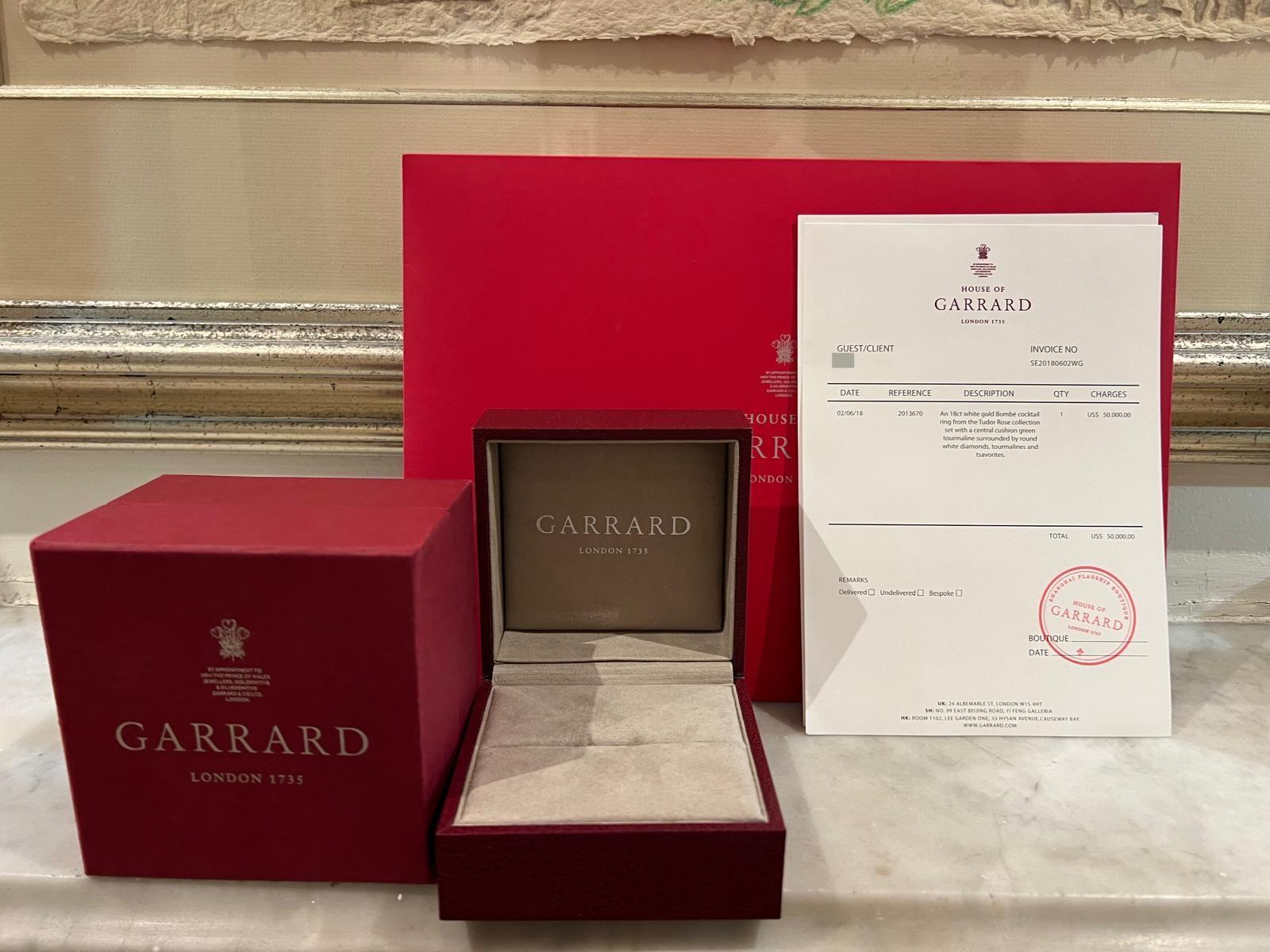Garrard 18ct White Gold Bombé Cocktail Ring 11.47ct 13