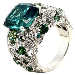 Garrard 18ct White Gold Bombé Cocktail Ring 11.47ct