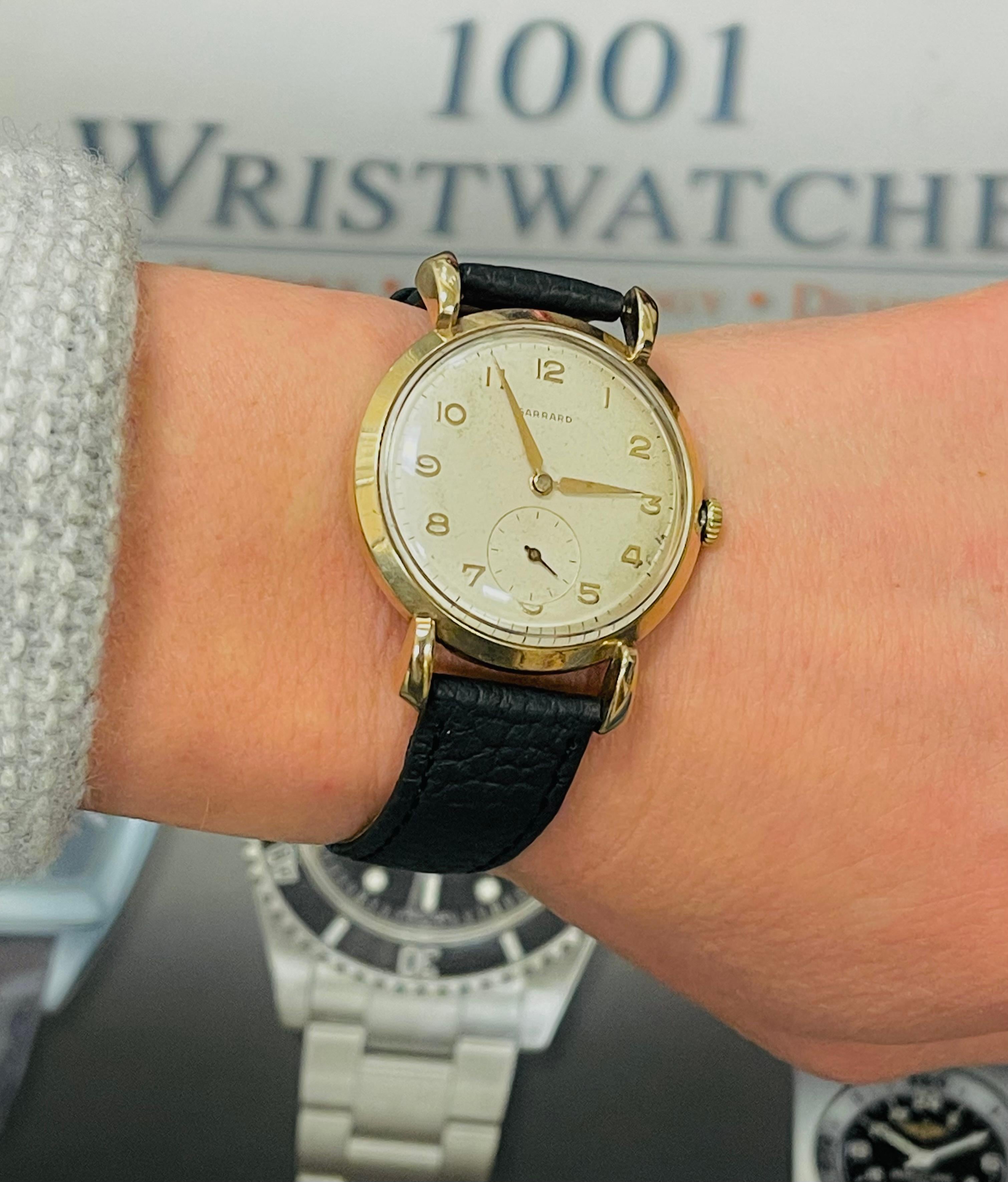 Garrard 9kt. gold men's wristwatch, 1957  2
