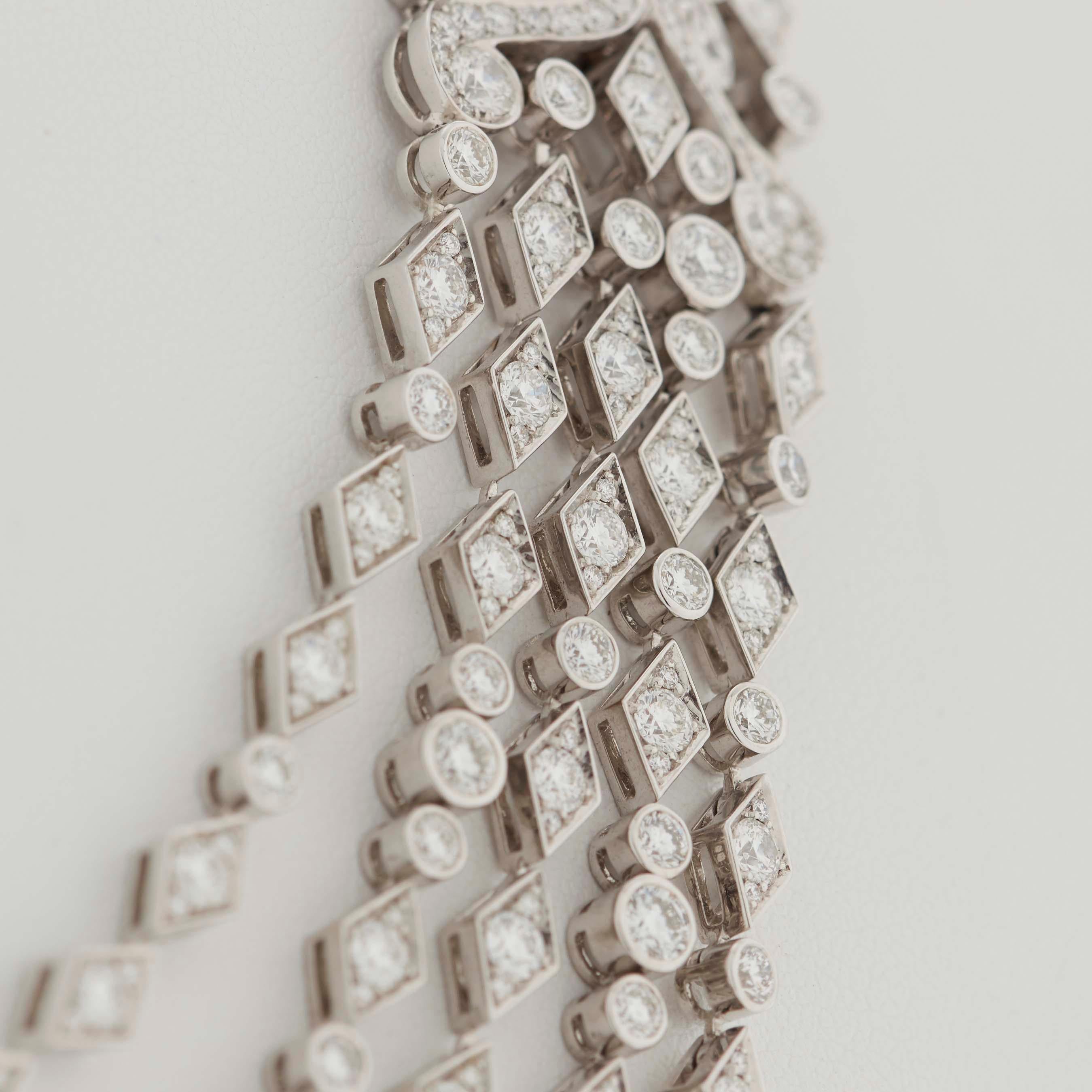 Women's Garrard High Jewellery Iconic Albemarle 21.14ct White Diamond Five-Row Necklace