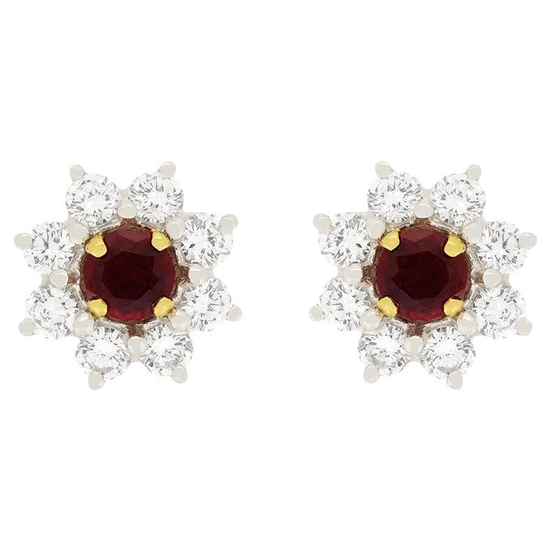 Garrard & Co 0.60ct Ruby and Diamond Earrings
