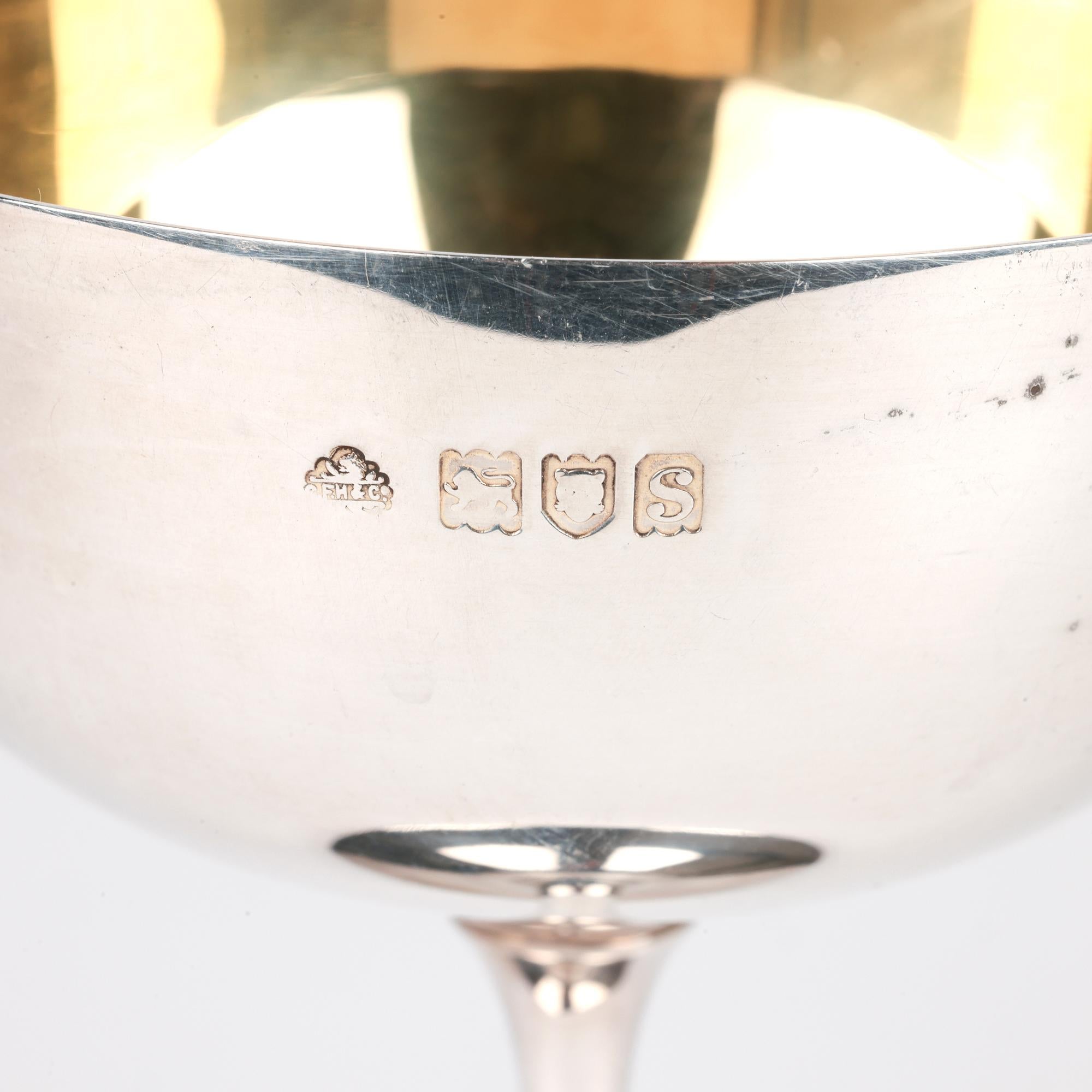 Garrard & Co Juego de seis copas de plata Art Nouveau de Hancocks & Co. en venta 11