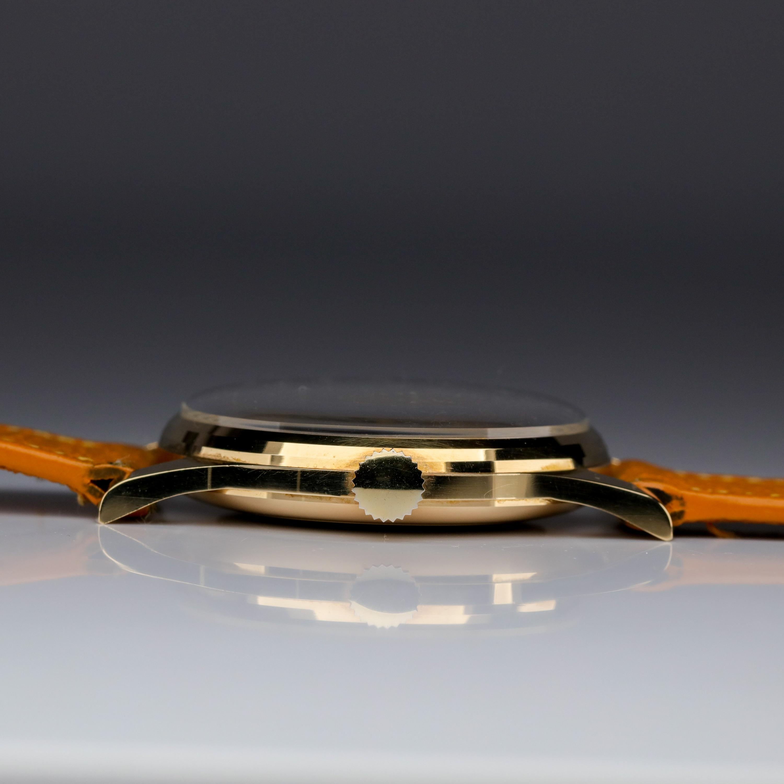Garrard & Co. Gold Wristwatch Mint Condition Unworn with Box, circa 1988 9