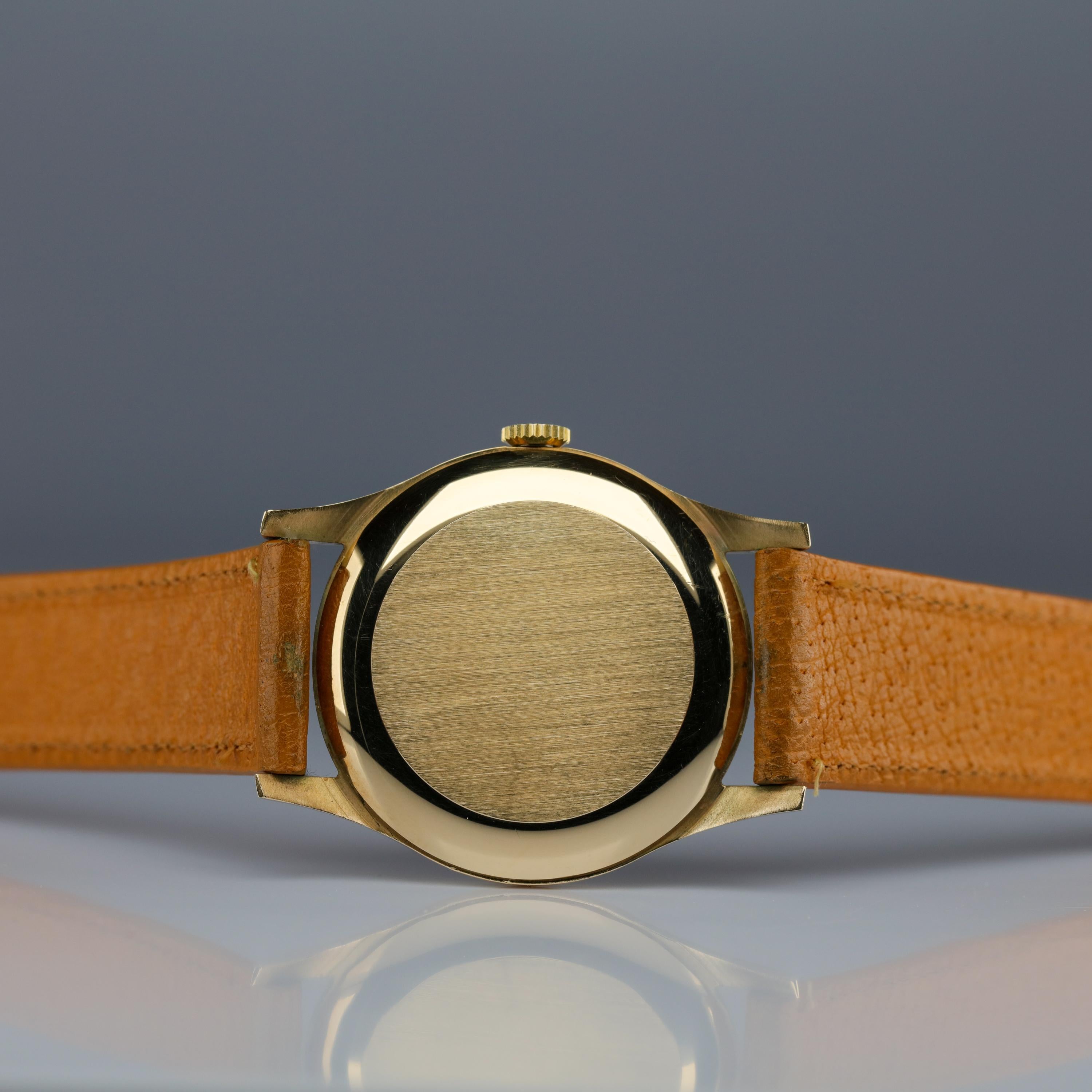 Garrard & Co. Gold Wristwatch Mint Condition Unworn with Box, circa 1988 10