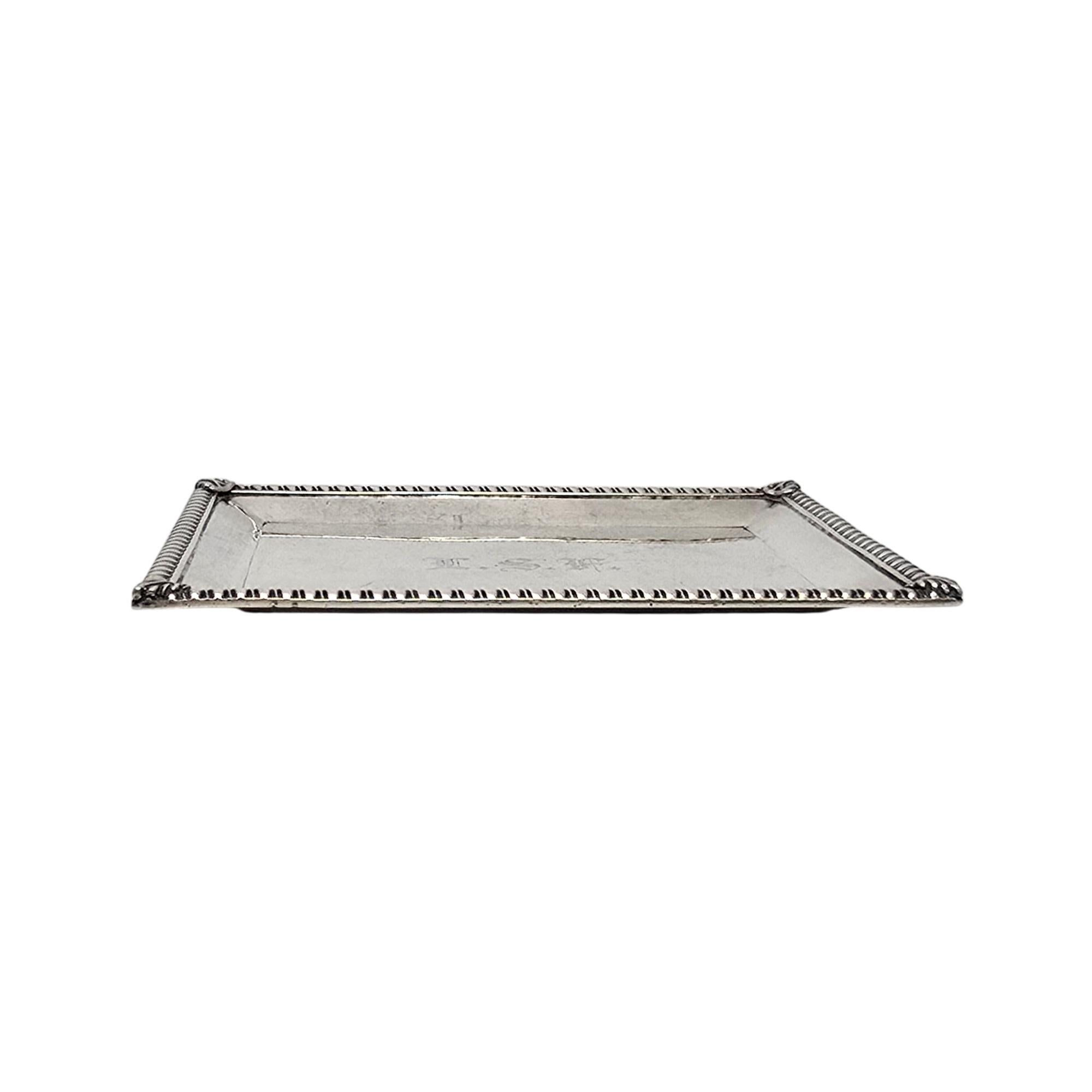 Garrard & Co Ltd for James Robinson Sterling Silver Small Tray w/Mono #19428 In Good Condition In Washington Depot, CT