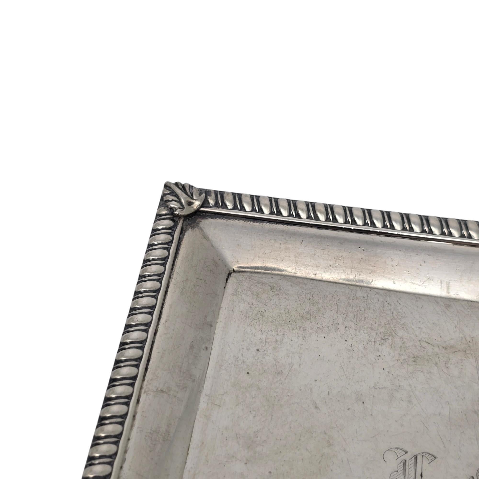Garrard & Co Ltd for James Robinson Sterling Silver Small Tray w/Mono #19428 1