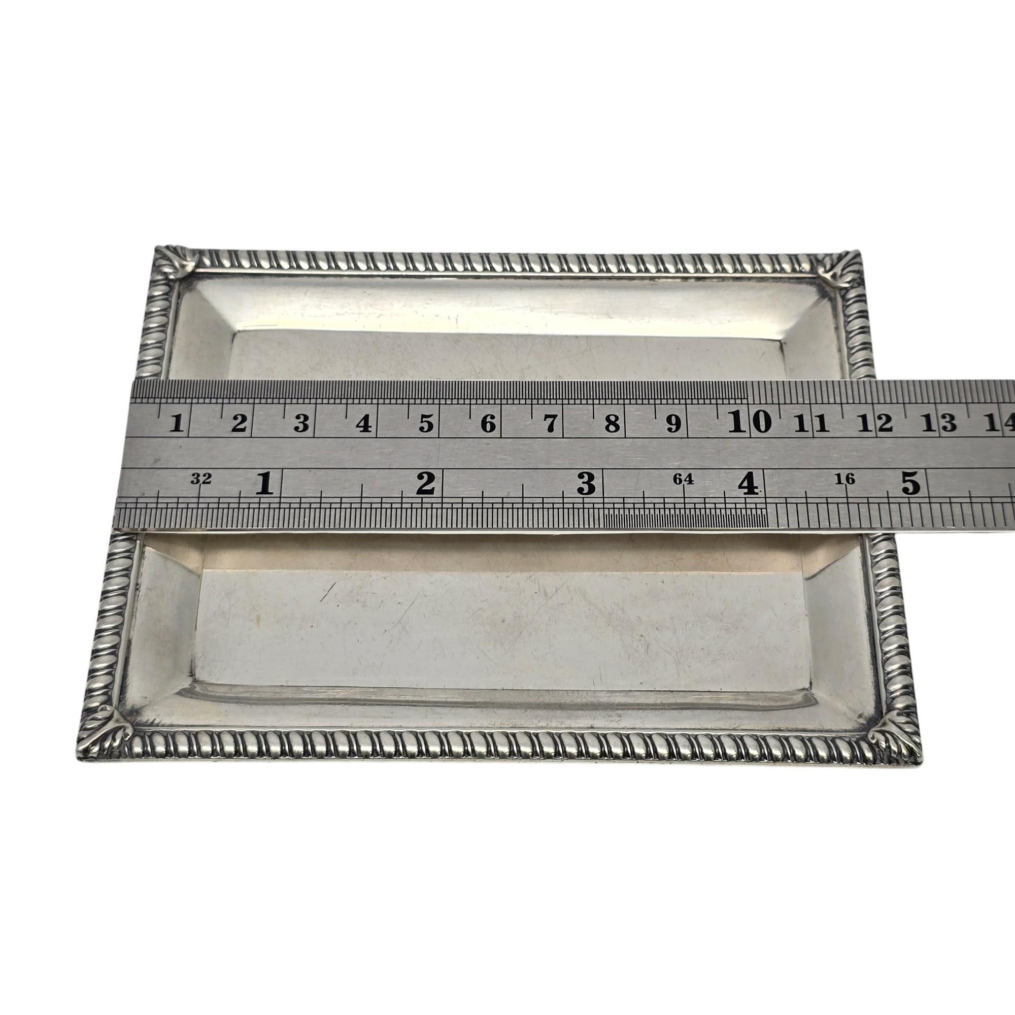 Garrard & Co Ltd for James Robinson Sterling Silver Small Tray w/Mono #19428 5