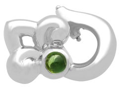 Garrard & Co. Ltd Peridot und Weißgold-Ohrringe, um 1990