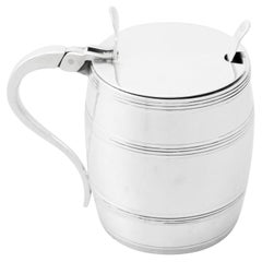 Garrard & Co. Ltd Vintage English Sterling Silver Mustard Pot