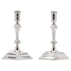 Garrard & Co. Paire de petits chandeliers vintage en argent sterling 925 Ltd.