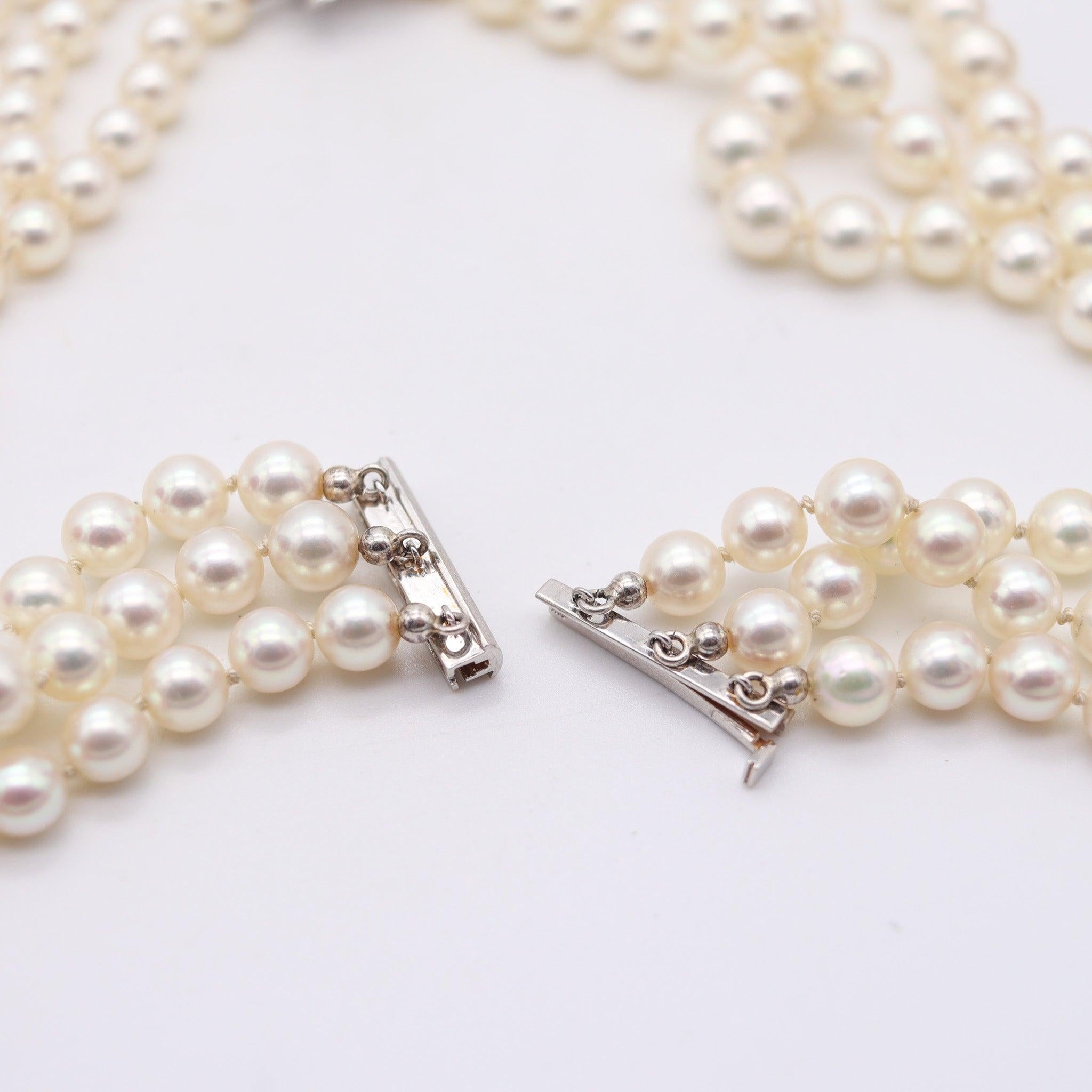 GARRARD & CO. Collier de perles en or 18Kt 7.42 cts en diamants et rubis birman GIA en vente 6