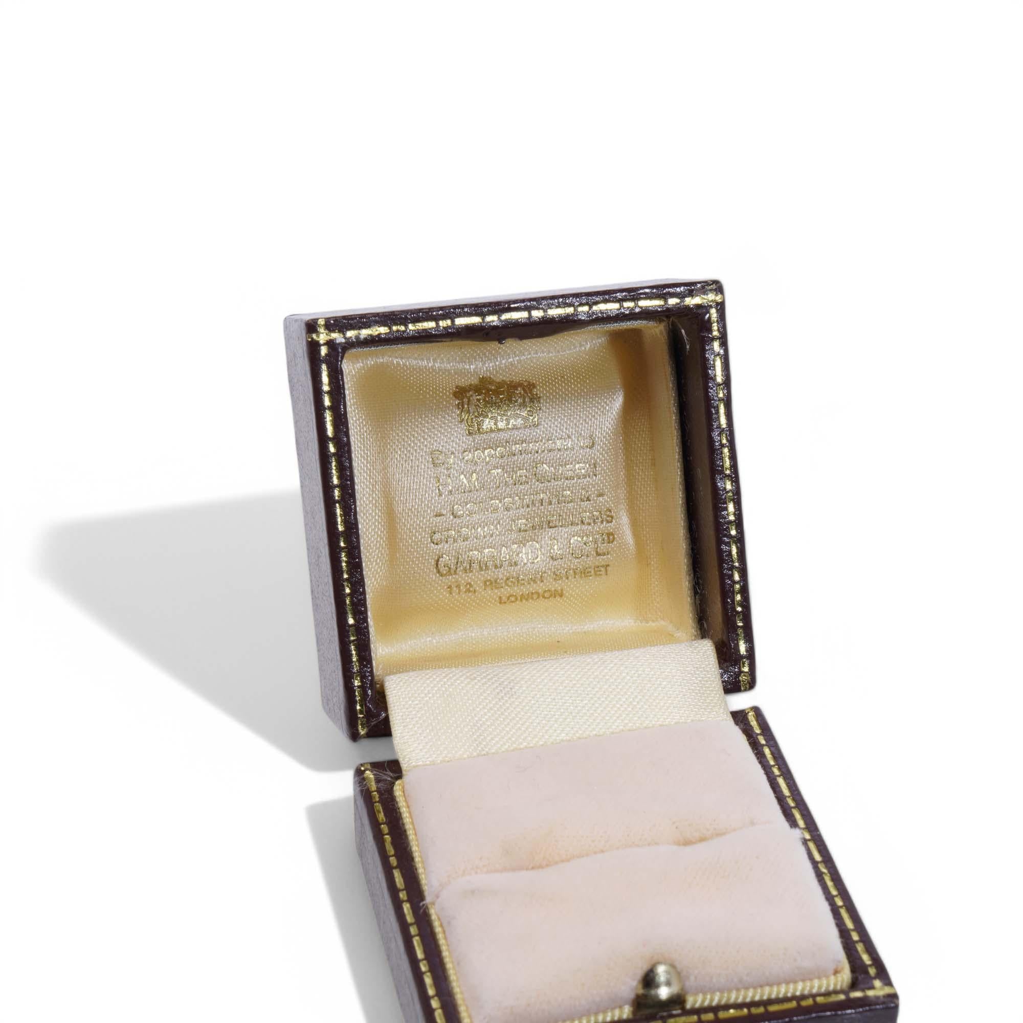 Fin du 20e siècle Garrard & Co. Boîte à anneaux en vente