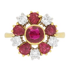 Garrard & Co. Vintage 1.97ct Ruby and Diamond Ring, c.1990s