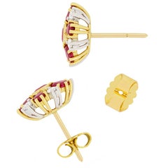 Garrard & Co Vintage 2.06ct Ruby and Diamond Earrings, c.1990s