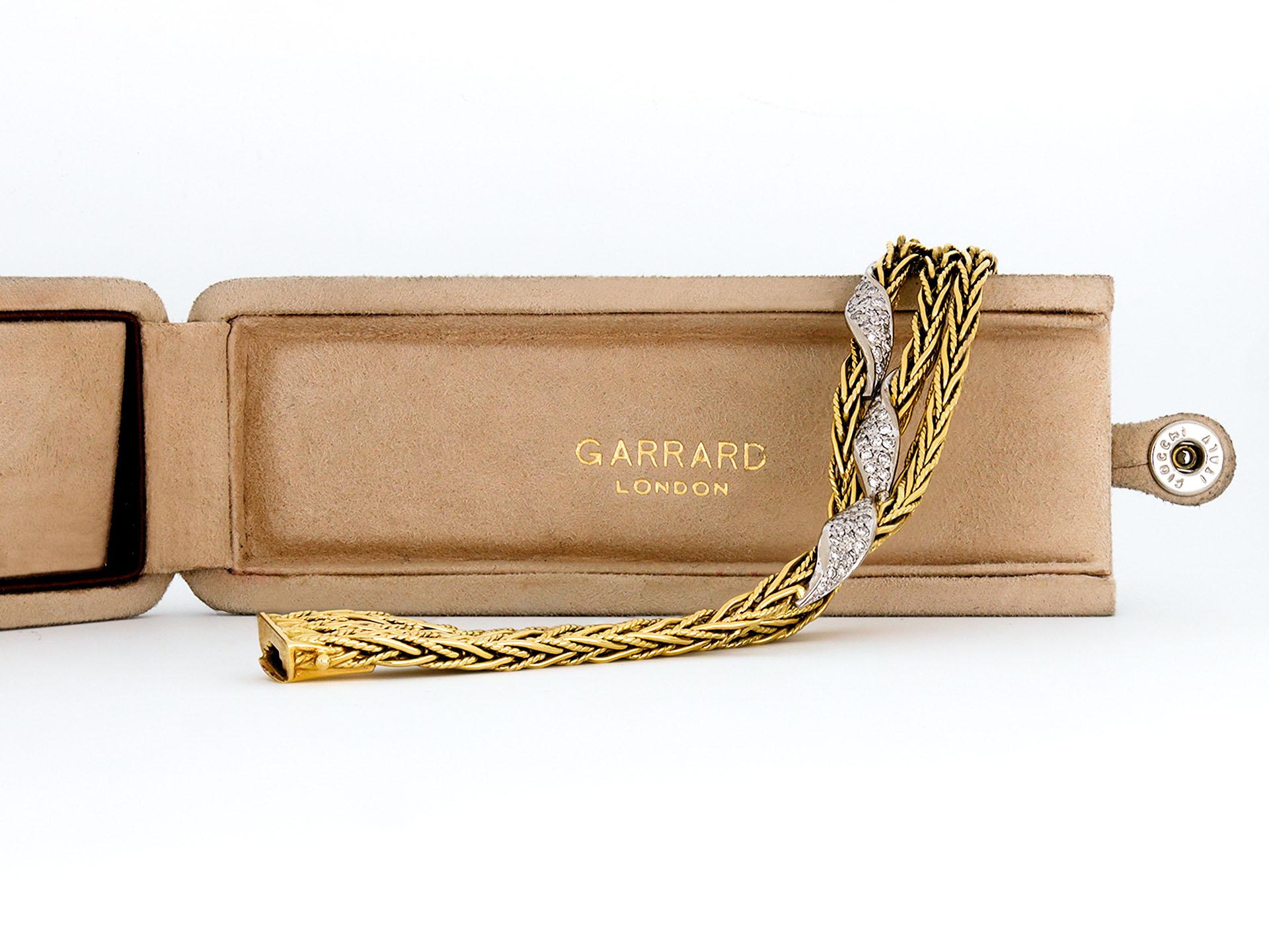 Retro Garrard Diamond Bracelet, English, 1978. For Sale