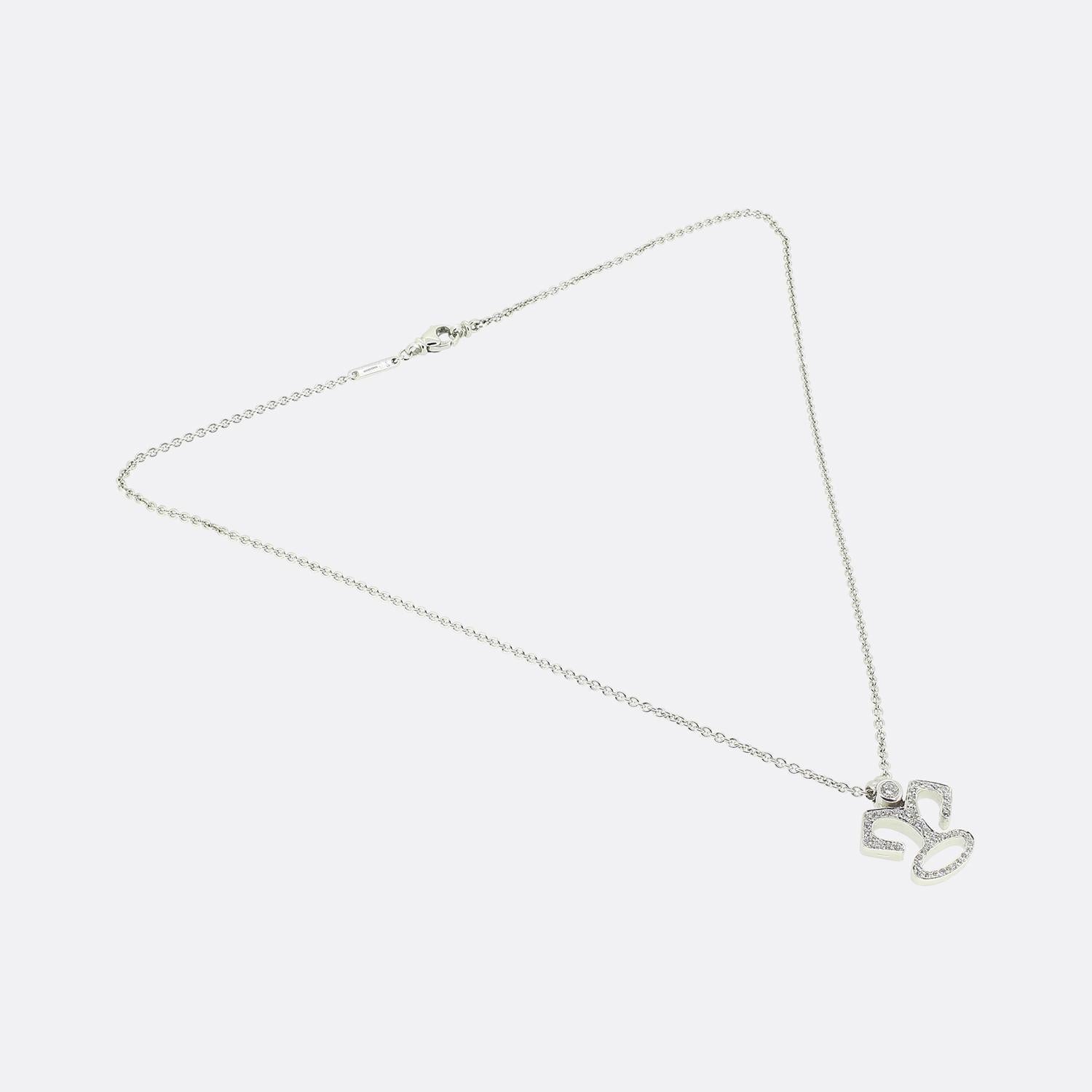 Taglio brillante Collana Garrard con diamanti a grappolo in vendita