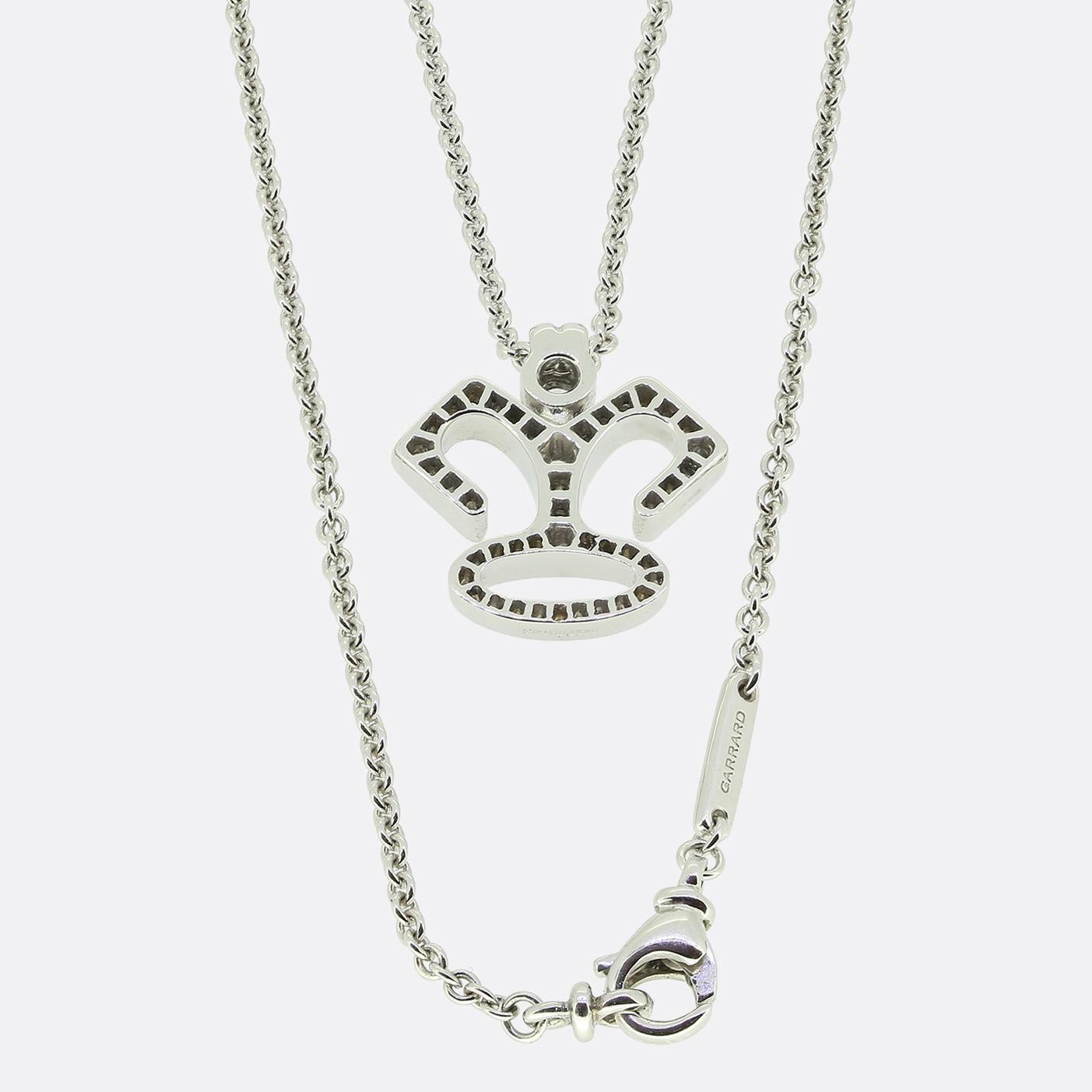 Collana Garrard con diamanti a grappolo In condizioni ottime in vendita a London, GB