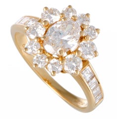 Garrard Diamond Gold Flower Cocktail Ring