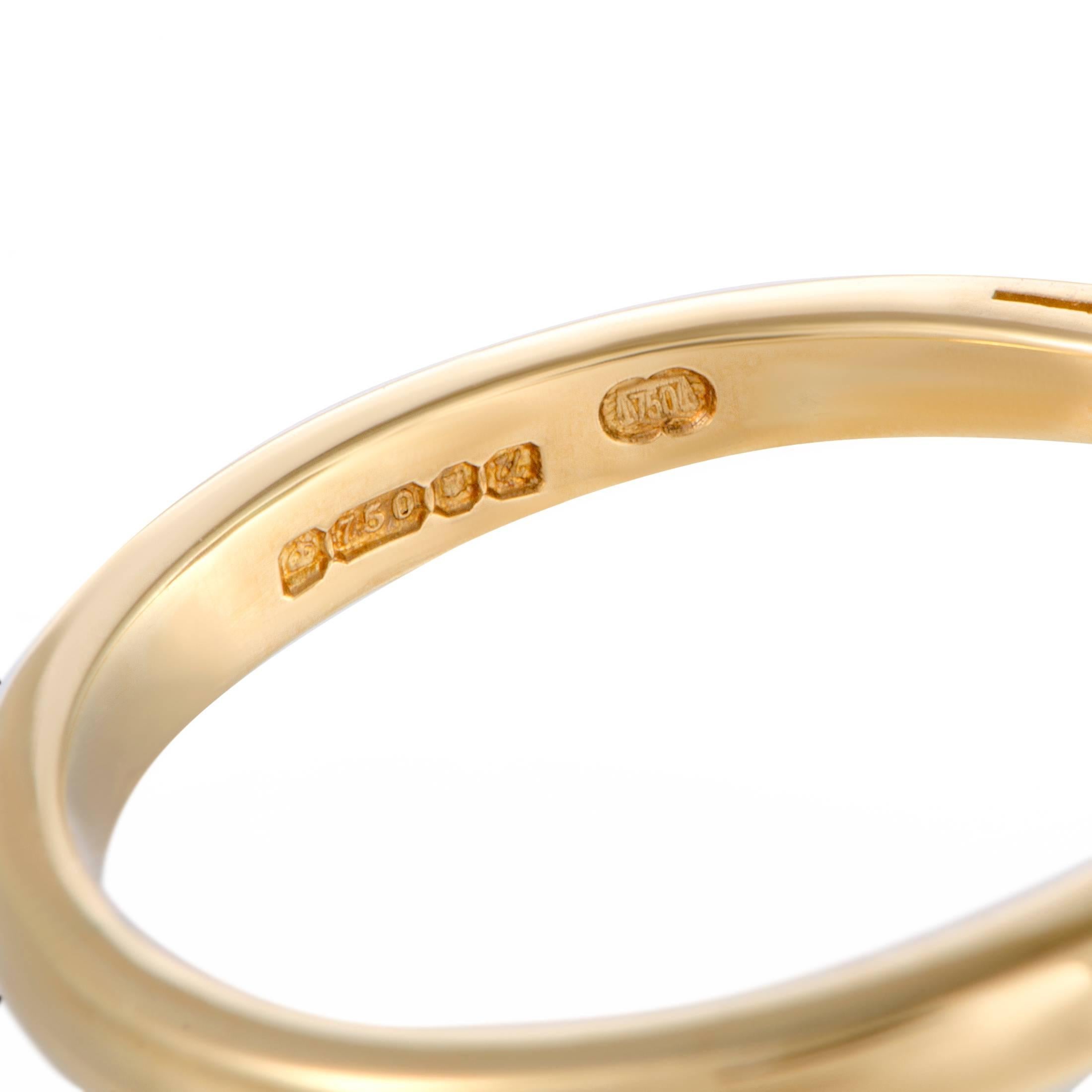 Women's Garrard Emerald and Diamond Gold Cocktail Ring
